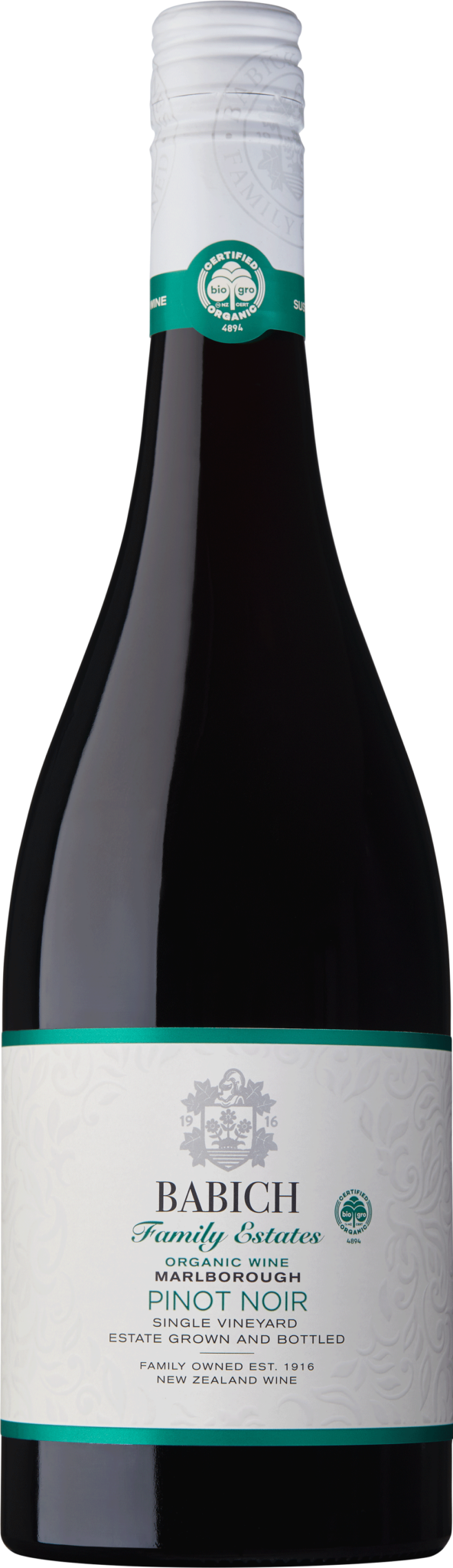 Organic Pinot Noir NZ Sustainable Pinot Noir Babich Wines