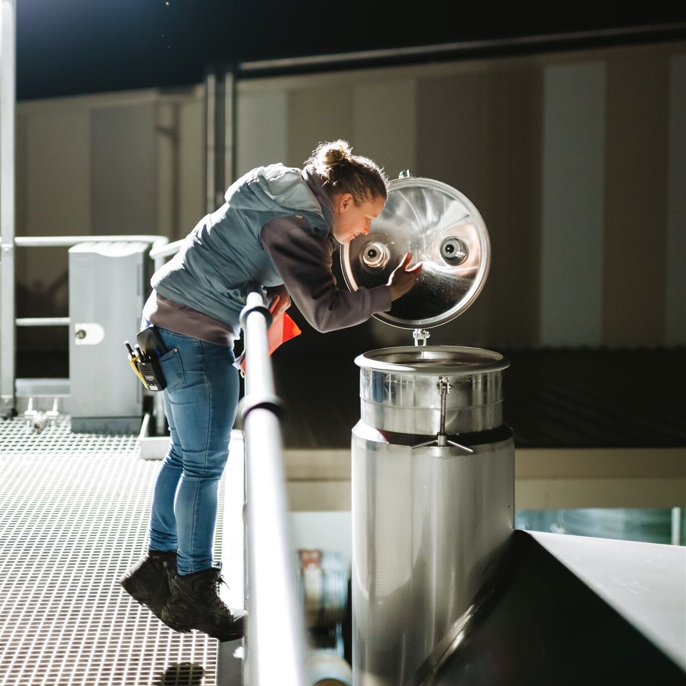 Babich Wine Marlborough Team Member working in the Winery